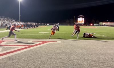 Greater Latrobe Wildcats' quarterback John Wetzel runs for his fourth touchdown of the night in a blowout playoff win over West Allegheny.