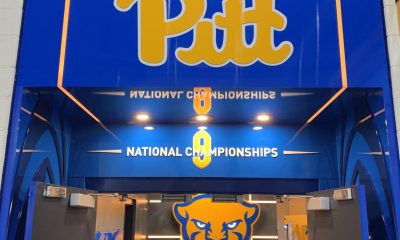 Pitt football locker room.